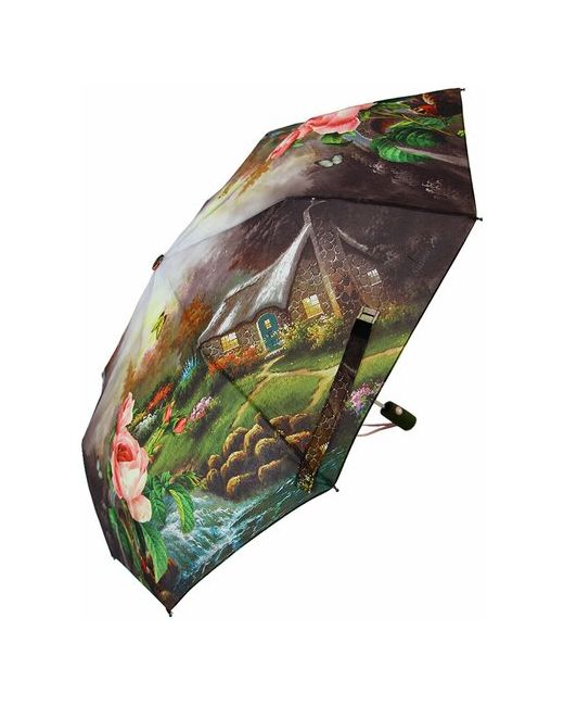 Popular зонт 2044 зеленый каштановый
