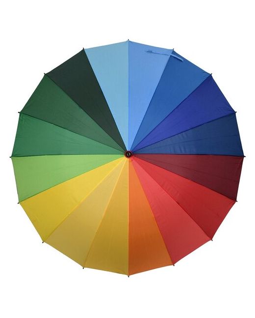 Popular зонт трость радуга 16 спиц диаметр купол 120см полуавтомат антиветер