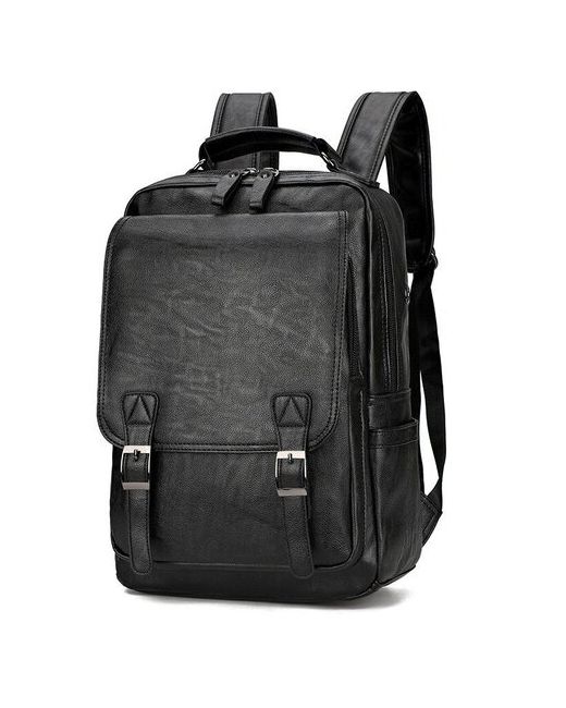 Allbest Рюкзак черый Городской рюкзак Кожаный повседневный для путешествий дорожный