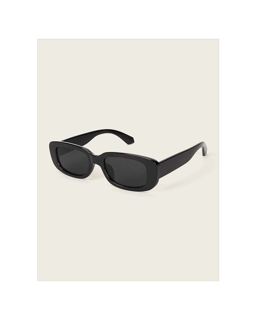 Calmness Солнцезащитные очки в ретро стиле прямоугольные узкая оправа
