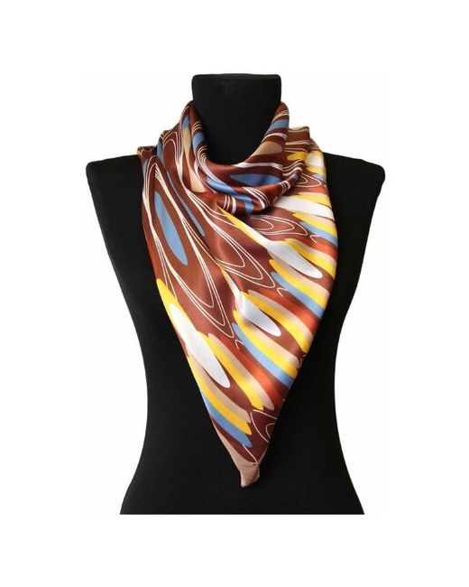 Roby Foulards Разноцветный платок с орнаментом 52471