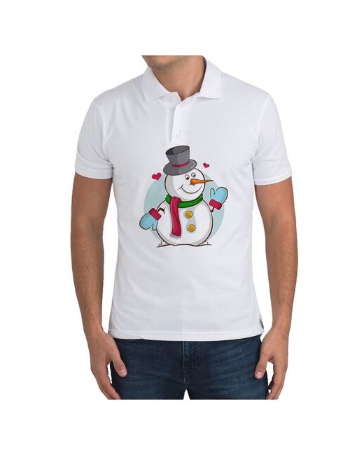 CoolPodarok Рубашка поло Снеговик
