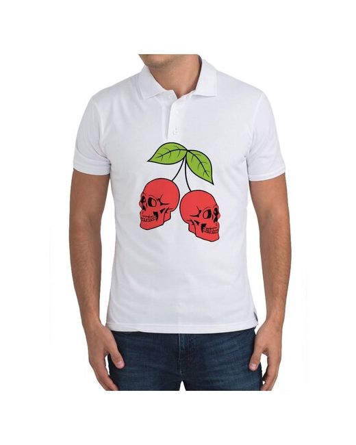 CoolPodarok Рубашка поло ягоды череп