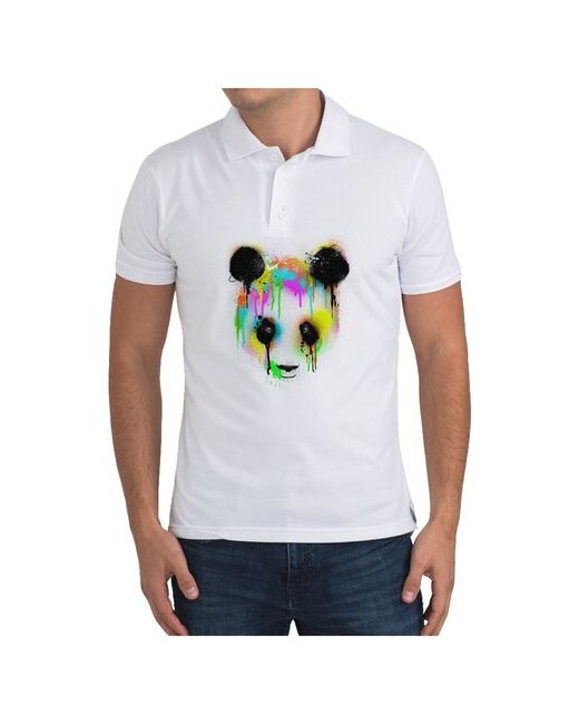 CoolPodarok Рубашка поло Краски. Панда