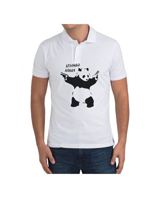 CoolPodarok Рубашка поло Gangsta Panda панда