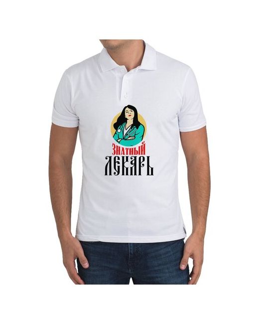 CoolPodarok Рубашка поло Знатный лекарь девушка