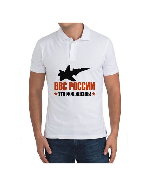CoolPodarok Рубашка поло ВВС России это моя жизнь
