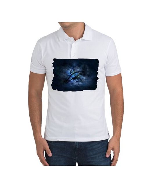 CoolPodarok Рубашка поло Знаки зодиака Рак Созвездия Звёзды