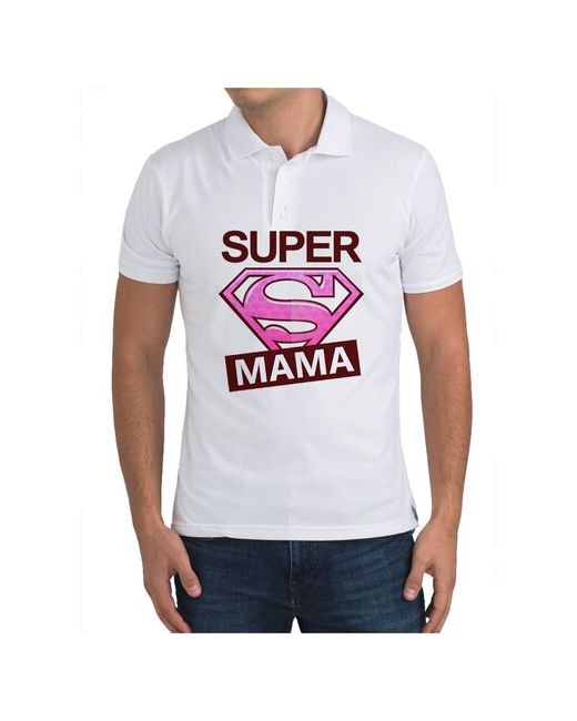 CoolPodarok Рубашка поло Супер мама Super
