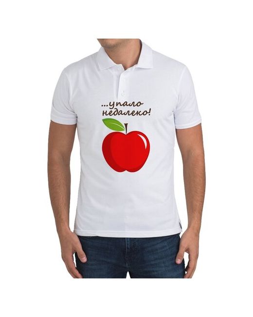 CoolPodarok Рубашка поло Упало недалеко яблоко