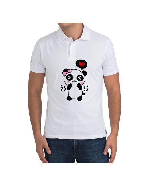CoolPodarok Рубашка поло Панда есть пара