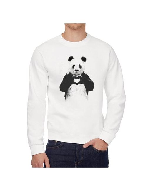 CoolPodarok Свитшот Животные Панда с сердечком