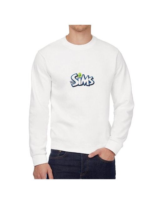 CoolPodarok Свитшот Симс Sims Логотип симс на белом фоне