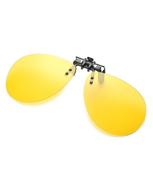 Filinn Накладки с поляризацией на очки-пилоты жёстким футляром.Желтые.