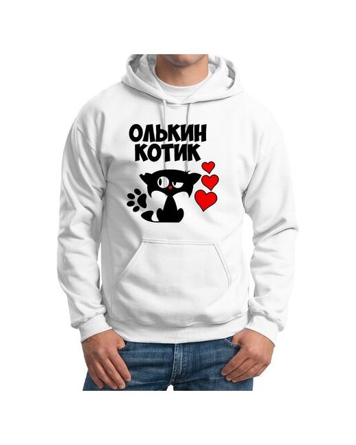 CoolPodarok Толстовка Худи Р-Р 56 Олькин котик