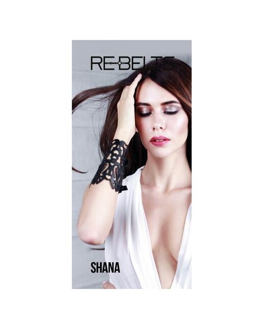 Rebelts Резной широкий кожаный браслет Shana