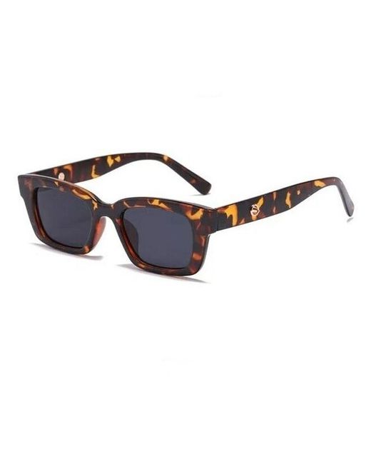 Shan mei Солнцезащитные очки прямоугольные леопардовые