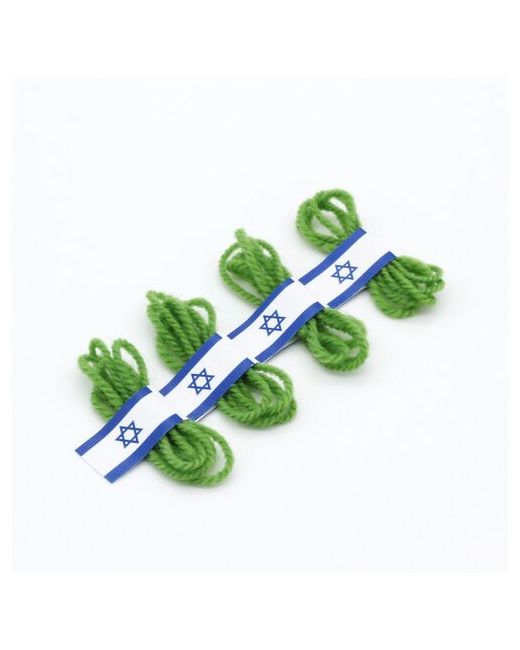 нет бренда Браслет Зеленая нить на запястье Иерусалима Для денежного потока От воров комплект 4 шт.