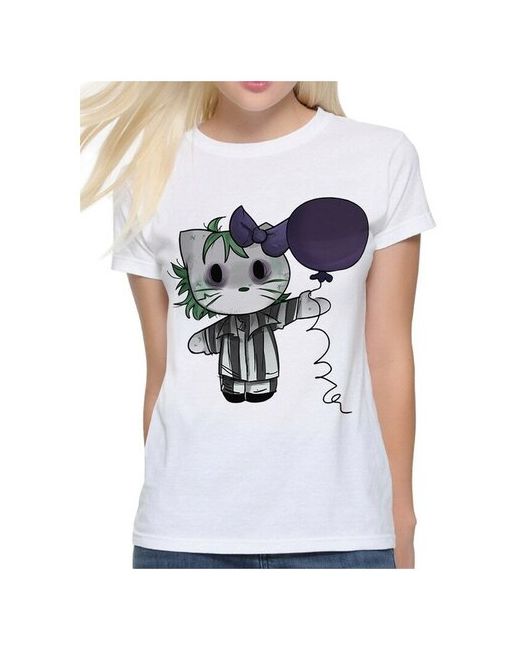Dream Shirts Футболка Dreamshirts Studio Hello Kitty Битлджус Тим Бертон Котик S