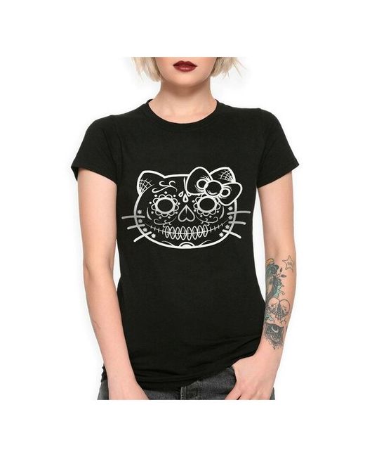 Dream Shirts Футболка Dreamshirts Studio Hello Kitty Котик Черная XL