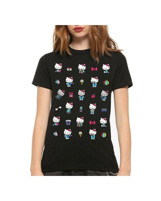 Dream Shirts Футболка Dreamshirts Studio Hello Kitty Котик Черная XS