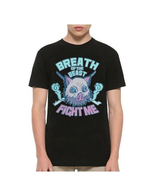 Dream Shirts Футболка Dreamshirts Studio Клинок рассекающий демонов Demon Slayer Аниме Черная 3XL
