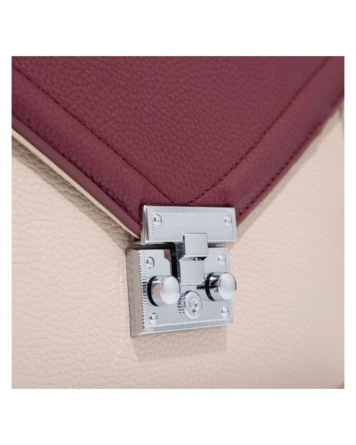 Подарки с харизмой Сумка-мессенджер отдел на клапане наружный карман длинный ремень бордовый