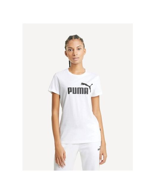 Puma Футболка ESS Logo Tee размер M White