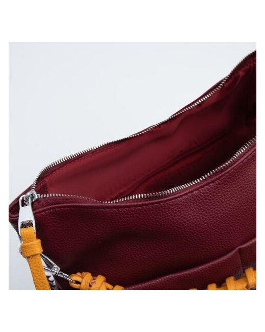 Brand Сумка-мешок отдел на молнии 3 наружных кармана длинный ремень жёлтый