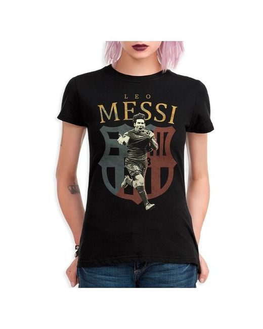 Dream Shirts Футболка Лионель Месси Lionel Messi Футбол Черная S
