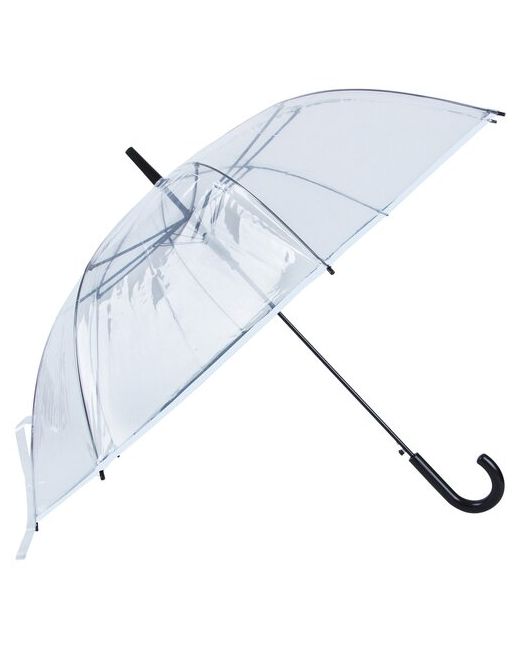 ЭВРИКА подарки и удивительные вещи Зонт Прозрачный 8 спиц кайма Эврика зонт трость диаметр купола 100 см