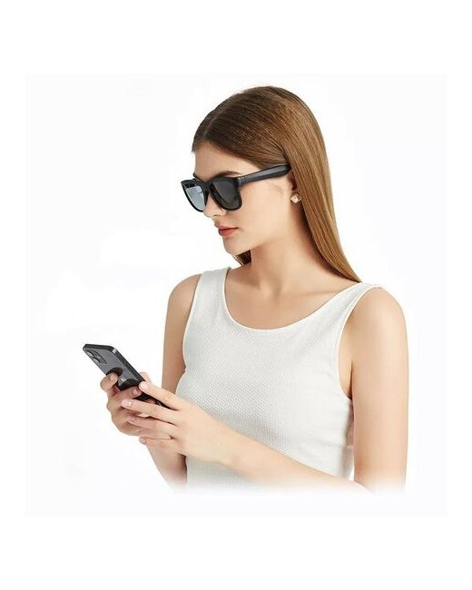Zdk Смарт очки поляризационные с гарнитурой солнцезащитные Bluetooth черные