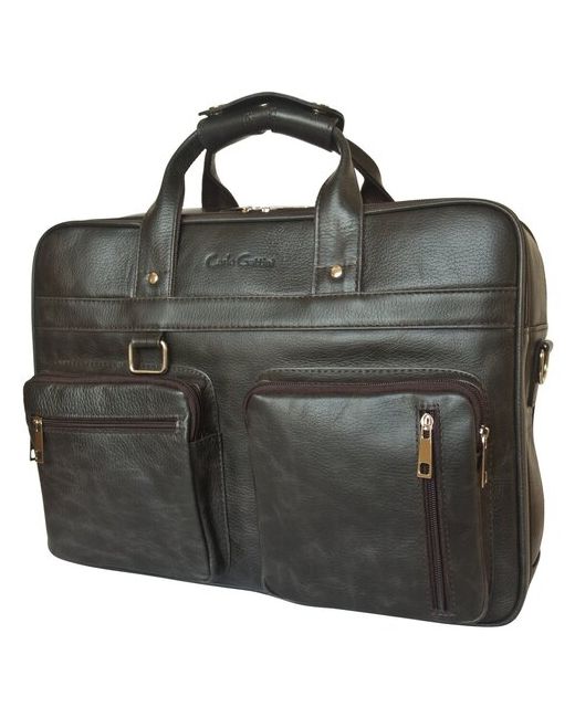 Carlo Gattini кожаная сумка для ноутбука Gianni Conti Lamberto 1008-04 brown