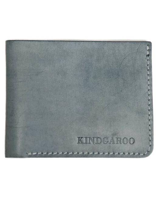 Kindgaroo Бумажник-бифолд из итальянской кожи синий