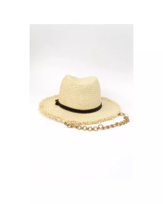 Carolon Соломенная шляпа мягкой формы светло-бежевый 56/59 размер