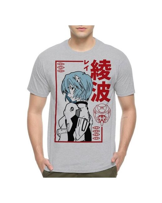 Dream Shirts Футболка DreamShirts Аниме Евангелион Рей Аянами Neon Genesis Evangelion S