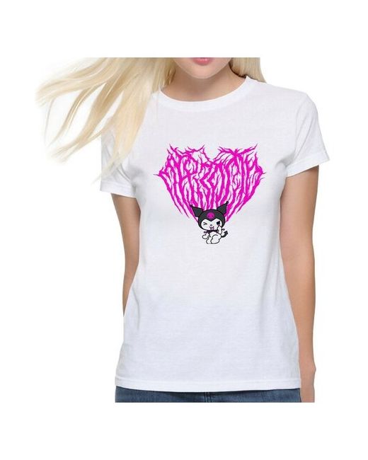 Dream Shirts Футболка DreamShirts Hello Kitty Kuromi Хелло Китти Куроми Хеллоу L