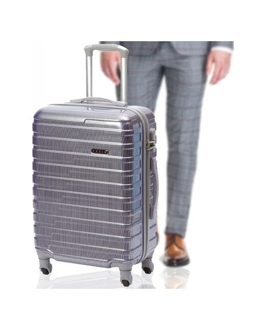 Tevin Чемодан на колесах средний чемодан М 32 кг 62 л 64х41х25 4 колеса из поликарбоната колесиках лучшие чемоданы недорого для путешествий размер пластиковый м легкие и прочные поликарбонат