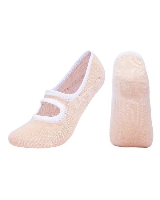Rekoy Носки для йоги Yoga Socks с низкой манжетой нескользащие размер 35-42