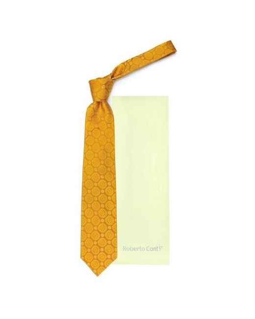 Roberto Conti Шикарный галстук в золотом цвете 820905