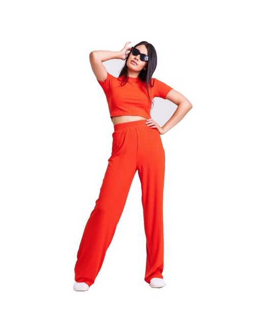 Натали костюм с брюками оранжевого цвета 42 размер