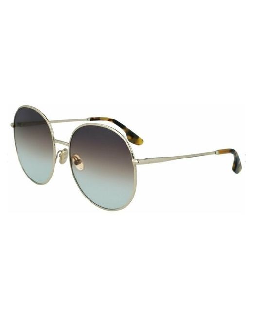 Victoria Beckham Солнцезащитные очки VB224S GOLD-GREY BROWN AQUA 2479435917730
