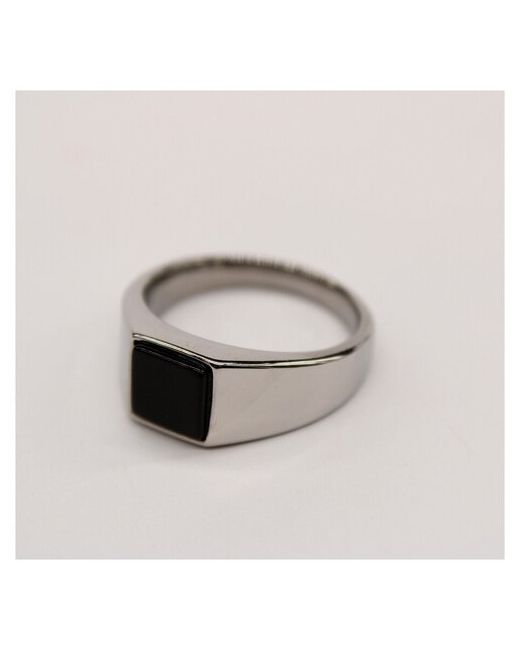 Sk-777 Кольцо. Перстень. крупный перстень с камнем ониксом байкерское кольцо печатка из ювелирной нержавеющей стали