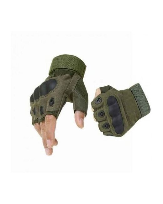 Bambucho Тактически перчатки с карбоновой защитой без пальцев. Спортивные для охоты рыбалки и стрельбы размер L