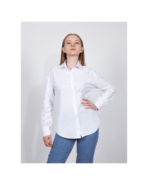 Fm Блузка рубашка Enjoy с длинными рукавами. Полуприлегающий силуэт размер S. Классическая на каждый день офисный стиль.