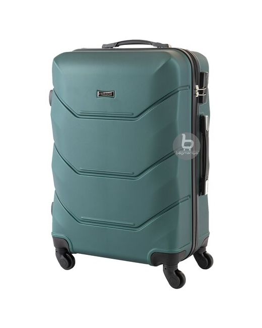 Bagmaniya Пластиковый чемодан на 4-х колесах/Багаж/Маленький S/52Л/Прочный и легкий ABS-пластик
