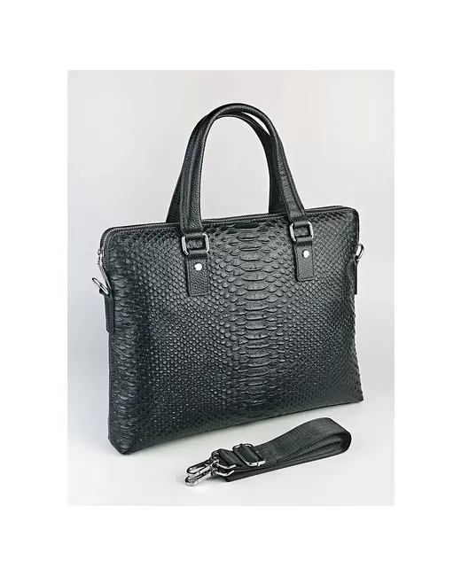 O-045-6906-16-Black сумка кожаная Сумка для документов ноутбука Деловая из натуральной кожи