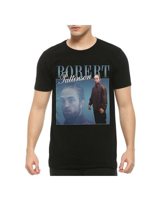 Dream Shirts Футболка Роберт Паттинсон Robert Pattinson Мем Черная 3XL