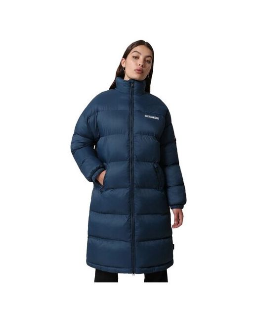 Napapijri Куртка A-BOX W LONG BLUE FRENCH Женщины NA4FS1BB8 M