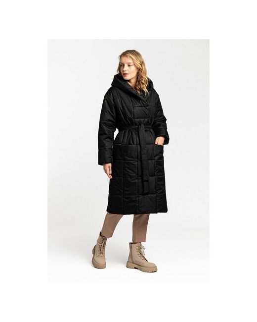 Dreamwhite Пальто утепленное В069-11-43 размер 50 Black 19-4007